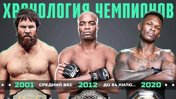 Хронология Всех Чемпионов UFC в Среднем Весе — Видео от MMA (MMA-Mixed Martial Arts)