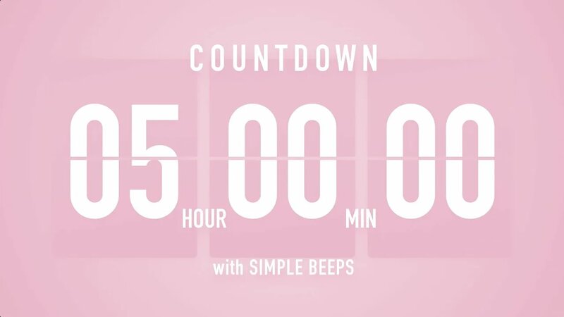 5 Hour Countdown Timer Flip Clock with Simple Beeps - Смотреть онлайн в ...