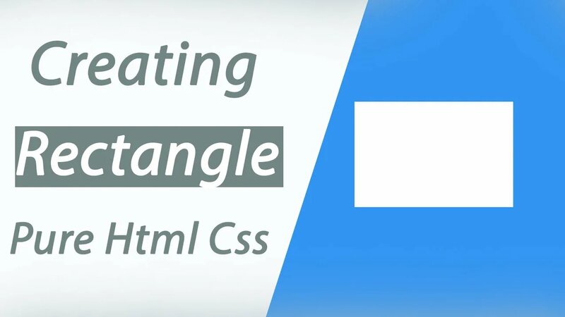 Creating a Rectangle with CSS | CSS Shape Rectangle | CSS tutorial ...