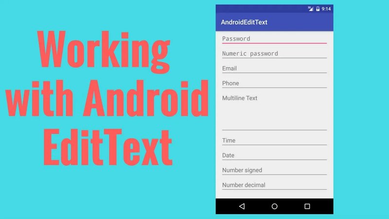 Working With Android Edittext - Смотреть онлайн в поиске Яндекса по Видео