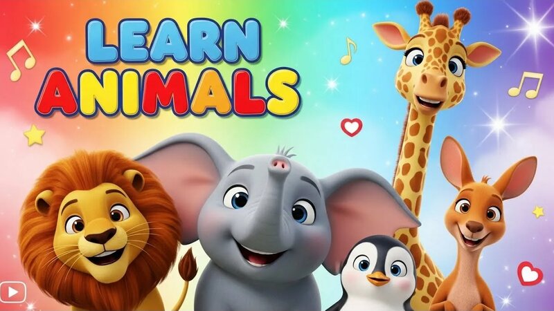 Learn Animals Song | Kids Songs & Nursery Rhymes | Educational ...