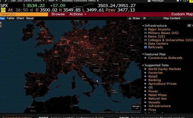 Bloomberg Terminal - Powerful Maps Data Overview - Yandex Video aramada ...