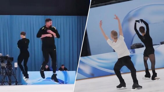 Первый канал показал кадры тренировки фигуристов перед чемпионатом РФ по прыжкам — Видео от …