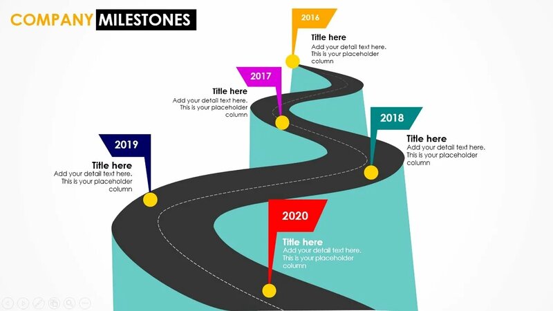 How to create Timeline, Milestone slide in PowerPoint | Milestone | 3D ...