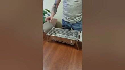 Мангал-Барбекю из нержавеющей стали 1 мм