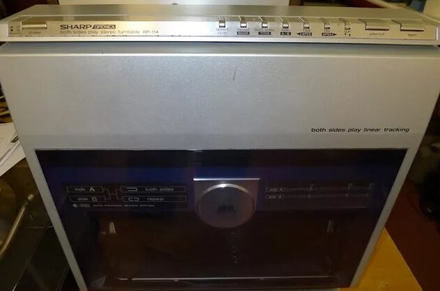 Sharp RP-114 Optonica Vertical Vinyl Record Player. Service, Repair ...