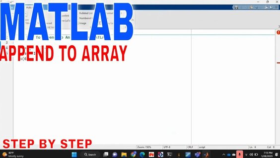 How To Append To An Array In Matlab - Смотреть онлайн в поиске Яндекса ...