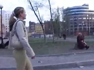 Cute Russian Teen invites a stranger to fuck her