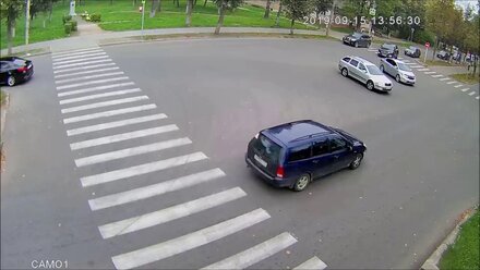 Авария на перекрестке ул. Советская и ул. М. Горького, г. Ярцево