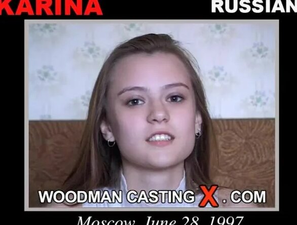 18 летняя русская крошка Карина на порно кастинге Вудмана