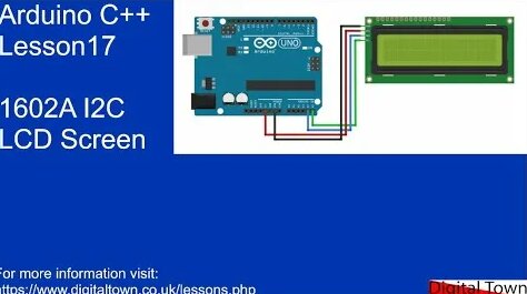 #115 Arduino C++ Lesson 17 1602a I2C LCD screen and String padding ...