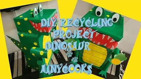 DIY recycling School project- Dinosaur - Смотреть онлайн в поиске ...