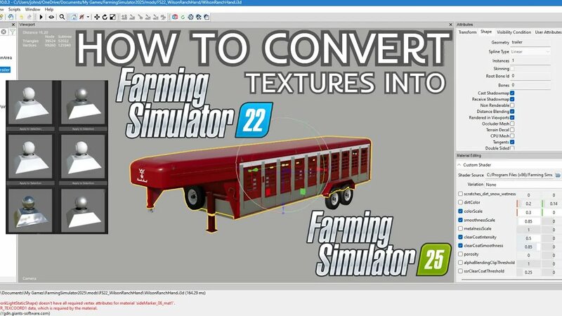 EASY!!!** How To Convert FS22 Textures Into FS25 With Blender And ...