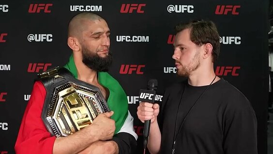 Хамзат Чимаев - Интервью с новым чемпионом UFC — Видео от LI🅥E БОЕЦ
