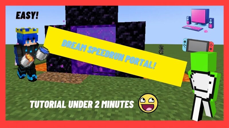 How To Create Dream's Speedrun Portal in Minecraft - Yandex Video ...