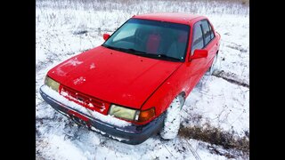 Тест драйв Mazda Familia (старый Японский самурай) праворульная ракета