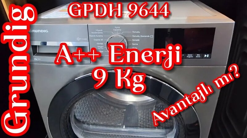 Grundig GPDH 9644 Kurutma Makinesi Detaylı İnceleme | Enerji Tasarruflu ...