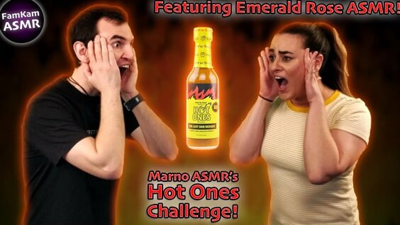 ASMR Hot Sauce Challenge With Emerald Rose ASMR!