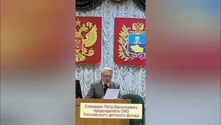 Слезавин Петр Васильевич, председатель СКО "Российского детского фонда"