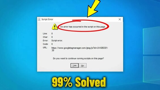Fix An error has occurred in the script on this page in Windows 10/11/8 ...