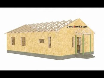 3D визуализация технология возведения каркасного дома