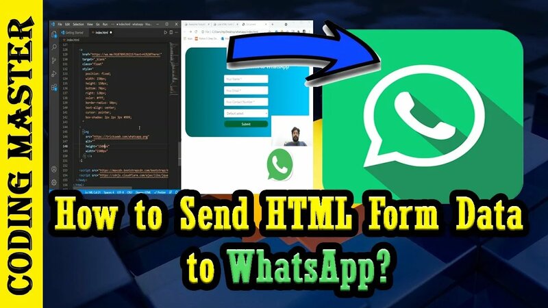 How to Send HTML Form Data To WhatsApp | WhatsApp Floating Button (Full ...