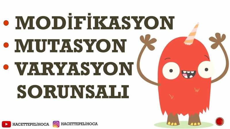 114 | Kalitim 19 | Modifikasyon, Mutasyon ve Varyasyon Nedir? | 10 ...