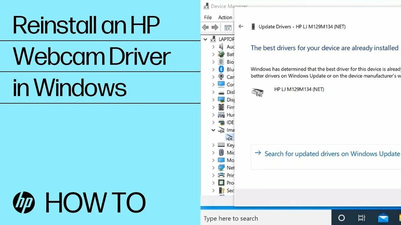 Reinstalling an HP Webcam Driver in Windows | HP Computers | HP Support ...
