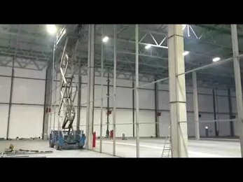 Монтаж металлического каркаса перегородки из оцинкованного профнастила