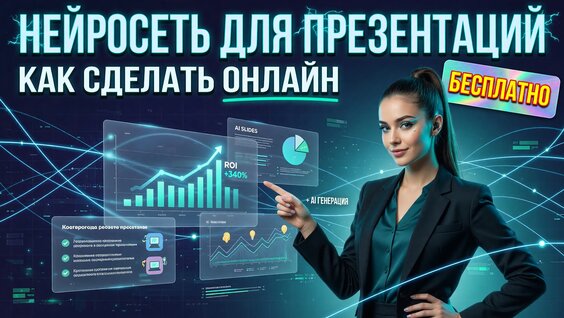 Нейросеть для создания презентаций: как сделать презентацию онлайн с помощью ИИ бесплатн...