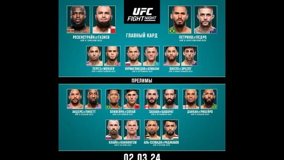 прямая трансляция UFC Vegas 87 — Видео от UFC