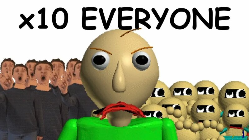 Baldi's Basics But Everyone Is Multiplied By 10 | baldi's Basics Mod ...