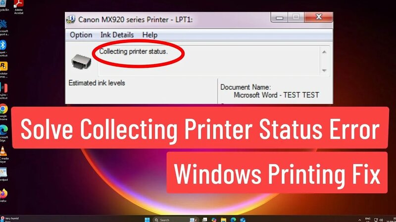Solve Collecting Printer Status Error | Windows Printing Fix - Смотреть ...