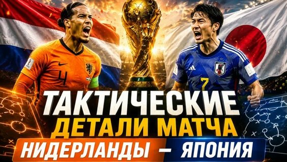 Тактический анализ Нидерланды — Япония | Чемпионат Мира 2026 Голос футбола — Видео от V…