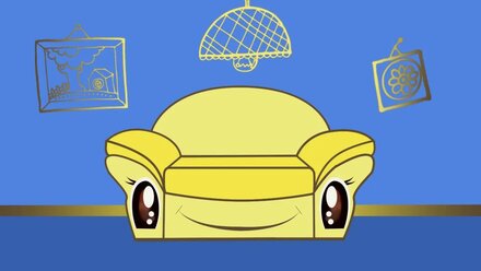 Перетяжка и ремонт мягкой мебели в Челябинске и области. Диван смайл