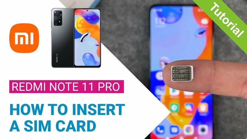 Xiaomi Redmi Note 11 Pro - How to insert a SIM card ••• • | Tutorial ...