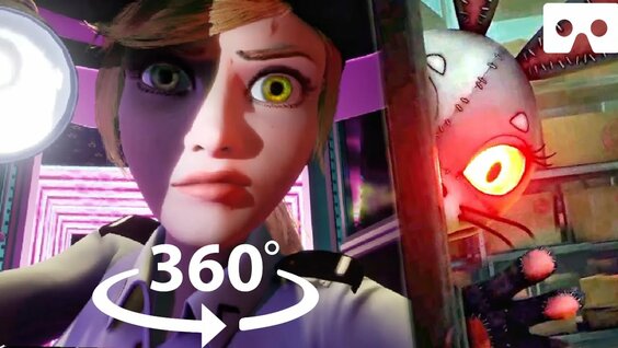 360° FNAF SECURITY BREACH ALL JUMPSCARES in VR!!! 