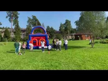 Надувная полоса препятствий