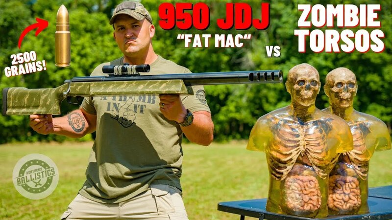 The .950 JDJ Fat Mac in action, showcasing its immense power
