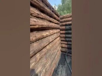 Пескоструйная очистка дома после пожара /ПЕСКОСТРУЙ-ДМ