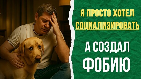 Страх, тревожность, фобия у собаки — не всегда врождённо! Как распознать и что делать? …