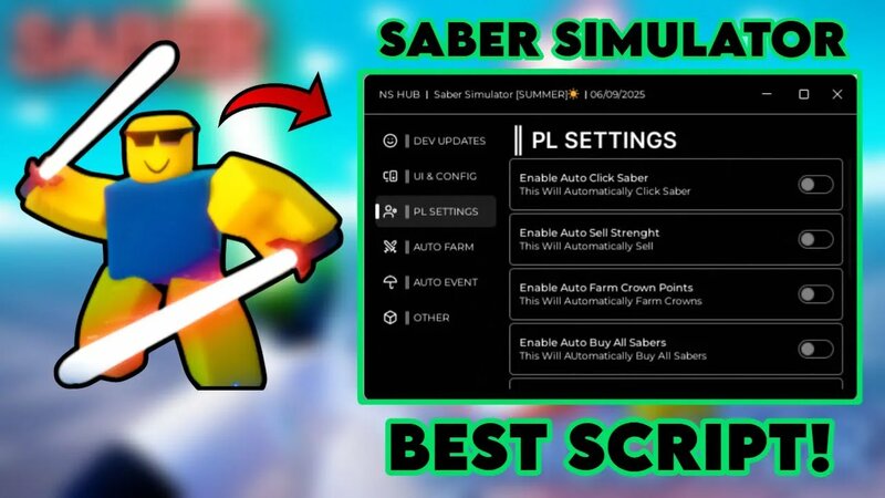 Saber simulator script | auto farm bosses, auto summer event, auto ...