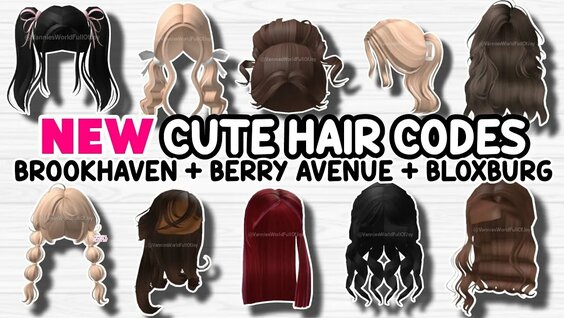 60+ Aesthetic Brown Hair Codes / IDs For Brookhaven & Bloxburg