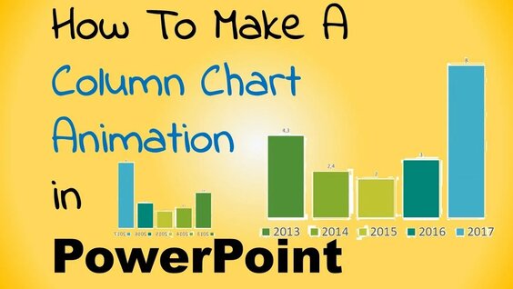 How to make a column chart animation in PowerPoint - Смотреть онлайн в ...
