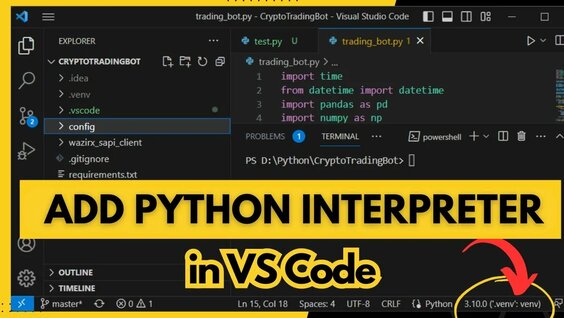 How to Add Python Interpreter in Visual Studio Code - Step By Step ...