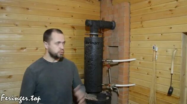 Какой стартовый дымоход установить на печью для бани Ферингер ...