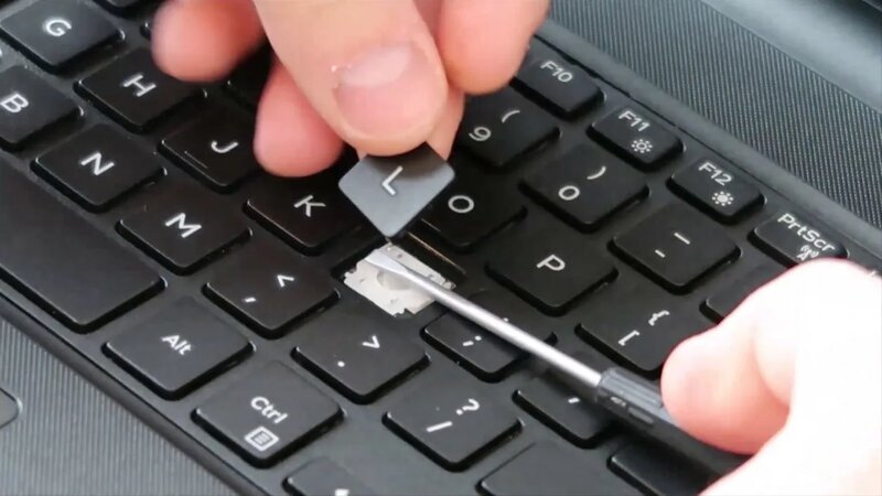How To Fix Key Dell Inspiron Laptop - Replace Keyboard Key Letter ...