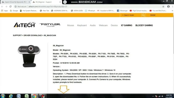 How to install web camera +A4 tech + any model + step by step ...