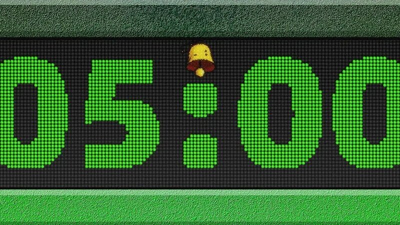 5 Minute Countdown Timer with Alarm (4K Video) | LED Digital Timer ...