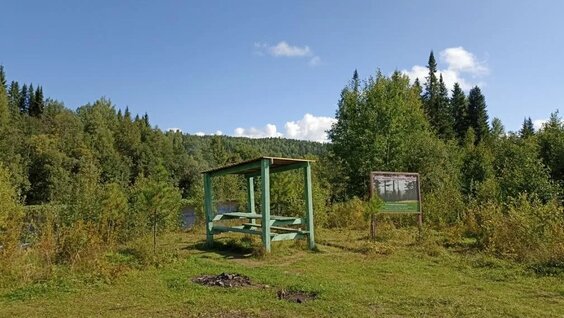 Оборудованные туристические стоянки на реке Улс в Красновишерском районе Пермского края Ро…